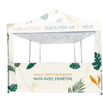 Murs imprimés pour tente pop-up