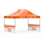 Demi-mur 10pi (avec pôle) imprimé de tente pop-up