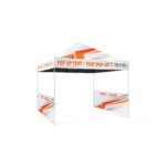 Demi-mur 10pi (avec pôle) imprimé de tente pop-up